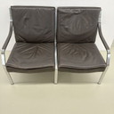 Panchina in pelle della collezione Knoll Art Collection, Rudolf B. Glatzel