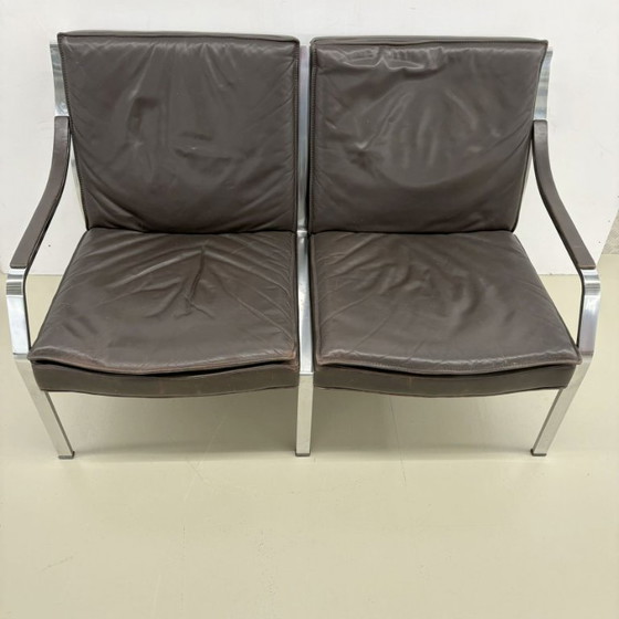 Knoll Art Collection Leather Bench, Rudolf B. Glatzel – 2 seaters, Metal (photo 3 of 12)
