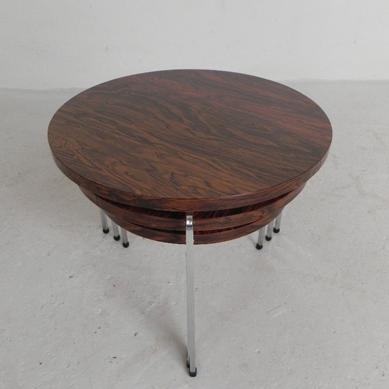 Image 1 of Set of 3 side tables, nesting tables Vaza Roden, 1960s