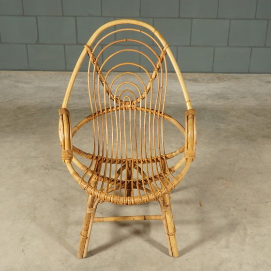Image 1 of Vintage rotan fauteuil