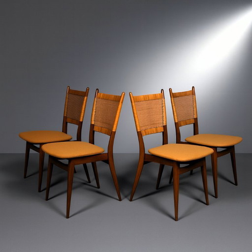 4 trendy dining room chairs by Casala
