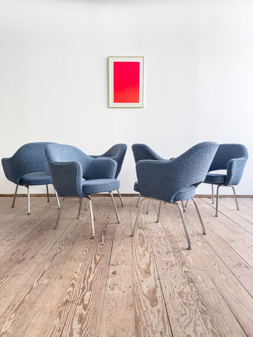Fauteuils exécutifs de Eero Saarinen pour Knoll International, Allemagne, lot de 6