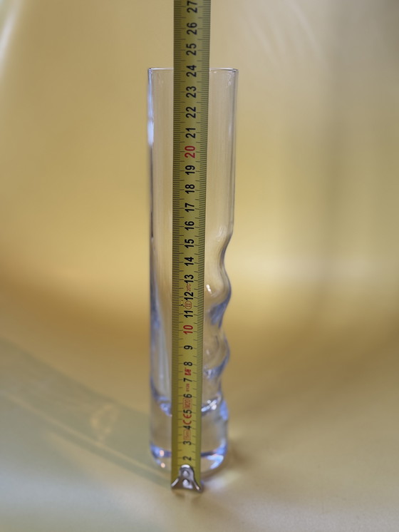 Image 1 of Vintage crystal vase / glass Italy - space age design 70s