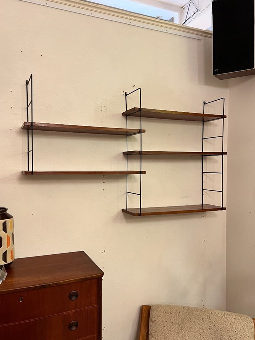 Vintage wall rack / wall unit, Germany 1970s