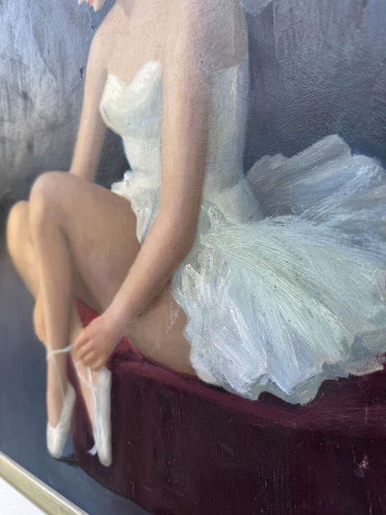 Image 1 of Oil painting on canvas, dancer Joan Mayor