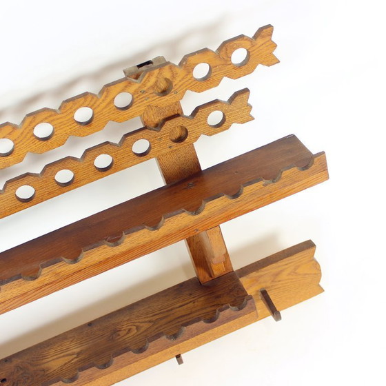 Image 1 of Mensola da parete in legno di arte popolare di metà secolo, Cecoslovacchia, anni '50