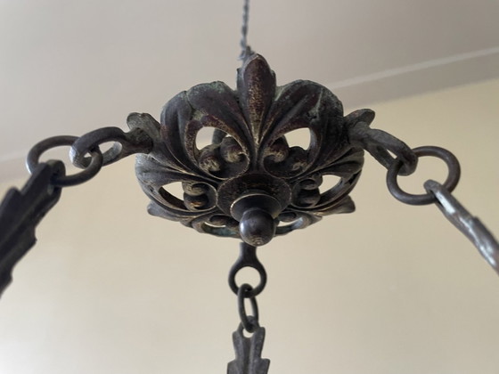 Image 1 of Unique Harvest Lamp Church Lamp Lamp for candles French antique