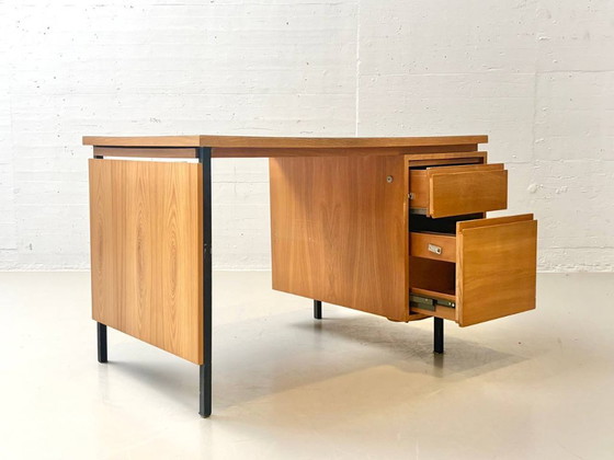 Image 1 of Mid-century desk with linoleum top by Merz Roller, 1960s