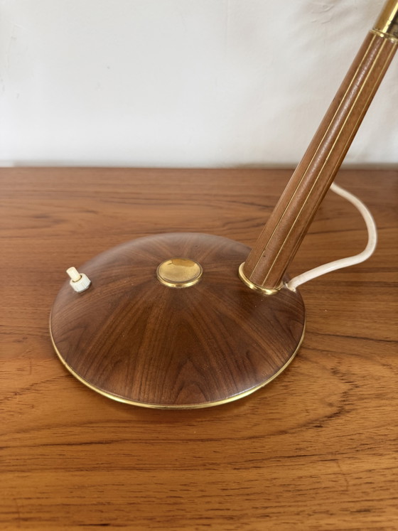 Vintage Table Lamp Model No. 31, Temde Leuchten '60 – Wood, Metal (photo 6 of 12)