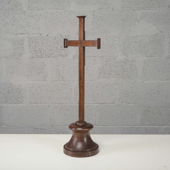 Antica croce intarsiata a filetto del primo XIX secolo – Oggetti decorativi (photo 7 of 11)