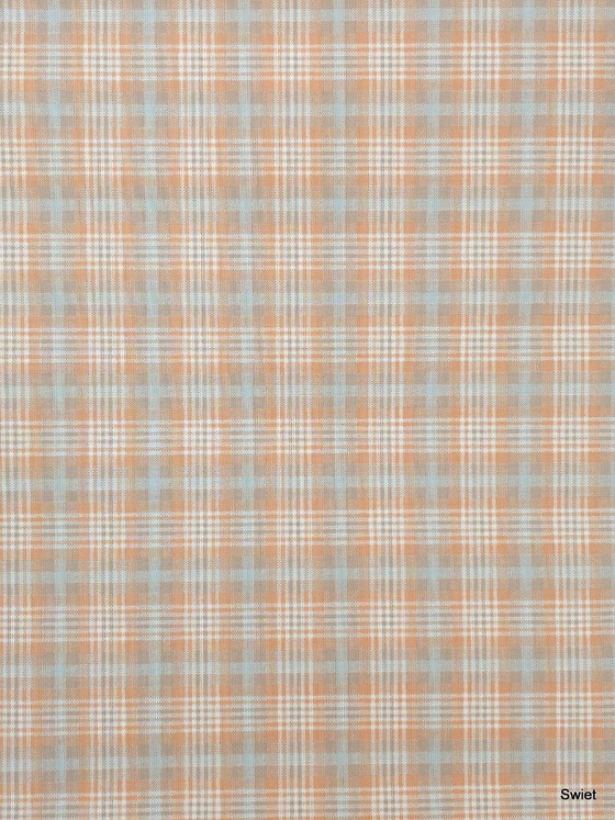 14295 Vintage Checkered Wallpaper Orange Blue Beige – Wall decoration (photo 5 of 6)