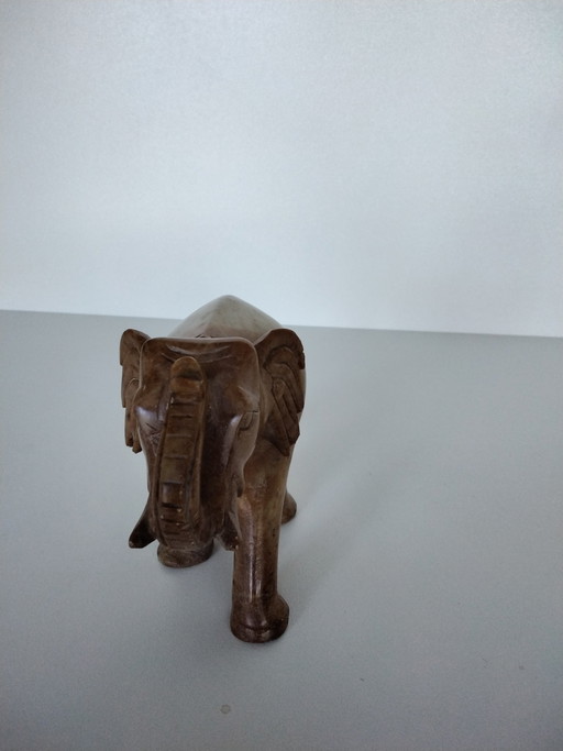 Éléphant de marbre d'Inde – decoratieve objecten, Marble, Stone (photo 2 of 8)