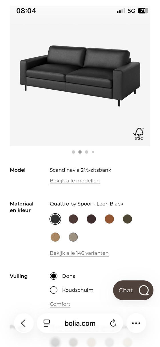 Image 1 of Bolia 2.5-seater leather sofa