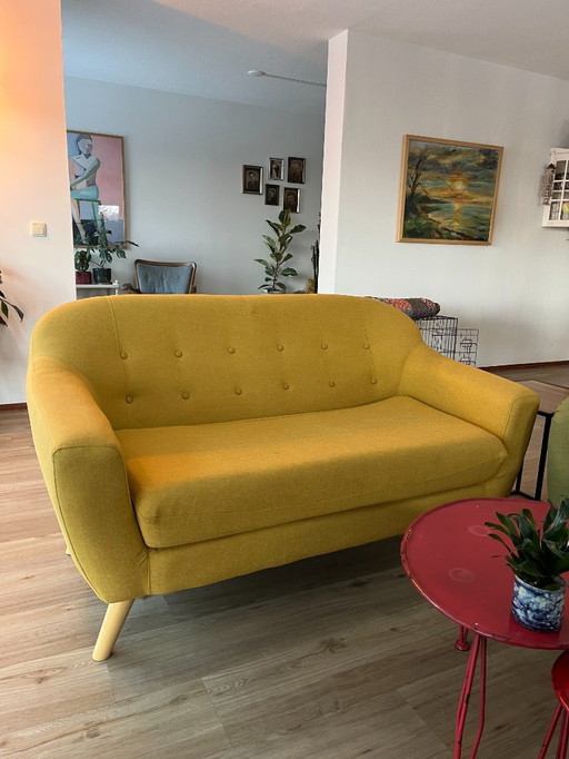 Canapé 2 places de style milieu du siècle (Sklum)