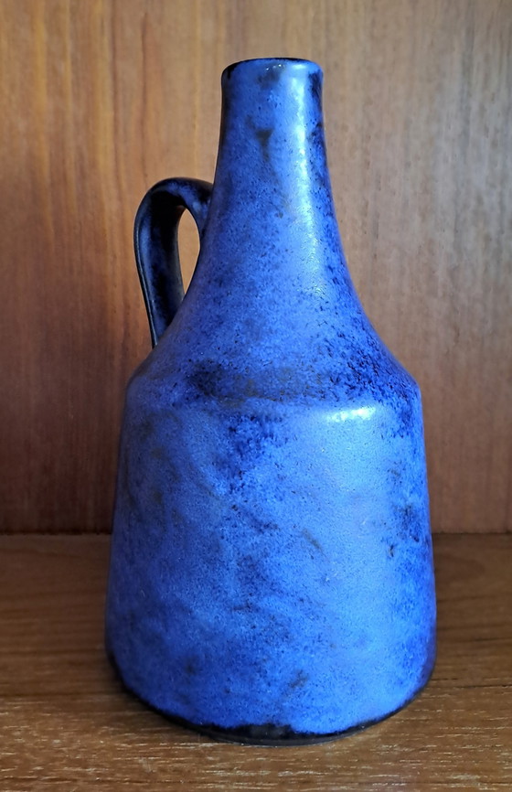 Fritz van Daalen Keramikvase Mid Century Blau/Schwarz – Vasen, Ceramic (photo 5 of 5)