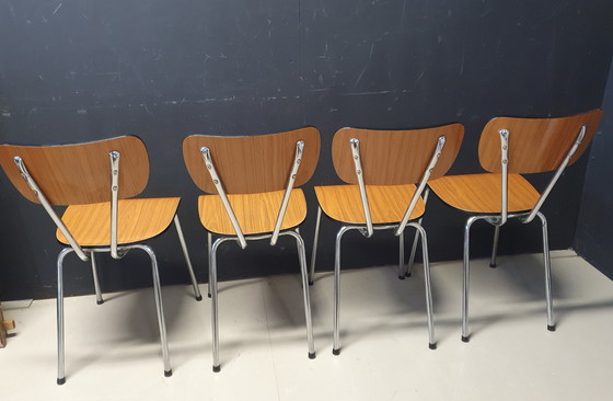 Image 1 of 1970 Vintage Formica Table With Chairs Dining Room Set