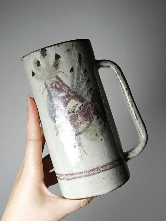 Grande tazza Le Mûrier Gustave Reynaud Vallauris vintage anni '60, Stoviglie, Marrone (foto 3 di 14)