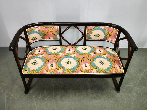 Image 1 of Sofá modernista estilo Fledermaus de Josef Hoffmann, años 30