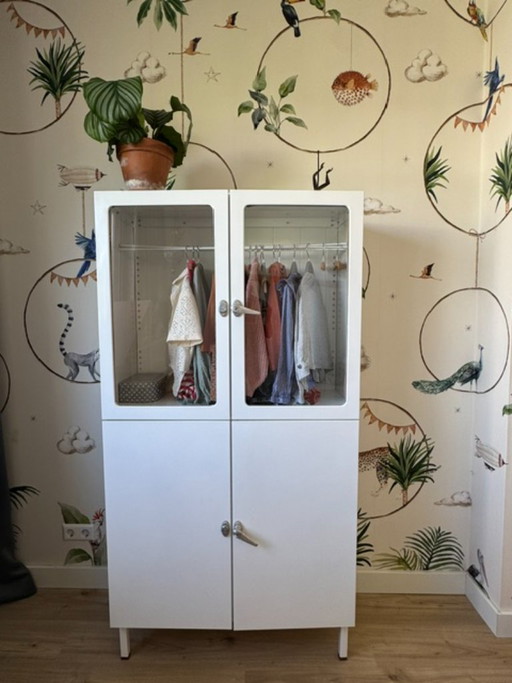 Mobile da farmacia vintage Kovona – vitrinekasten, Aluminium