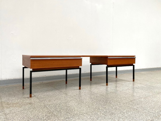 Image 1 of Vintage mid-century modular teak side cabinets/chest of drawers