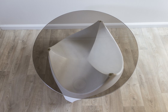 Image 1 of Tavolino da caffè Space Age - Opal Möbel - 1960 - poliestere e vetro fumé