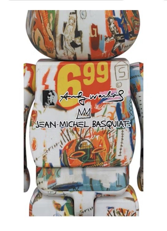 Image 1 of Bearbrick Andy Warhol X JEAN-MICHEL BASQUIAT