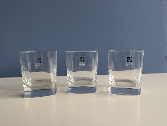 Image 1 of 3x vintage Italiaanse whiskey glazen 