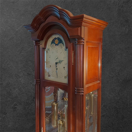 Image 1 of Warmink Mahagoni-Holz-Standuhr im klassischen Stil