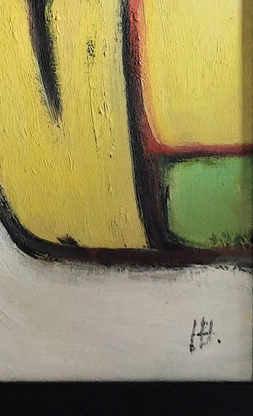 painting, oil on canvas, on board 36x46cm.