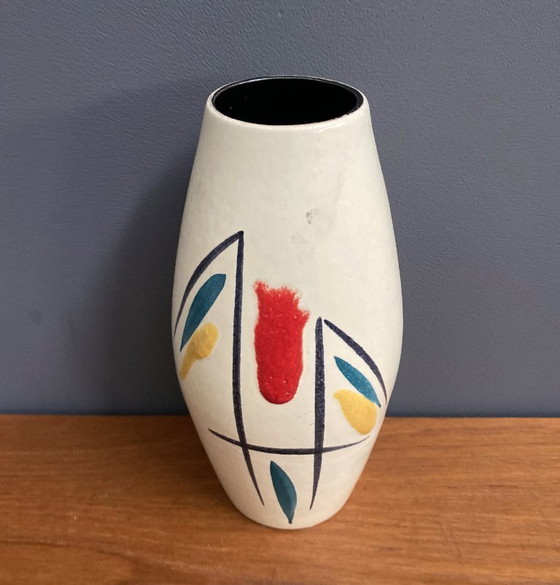 Image 1 of Kleurrijke Scheurich vaas model 243-22, jaren 60