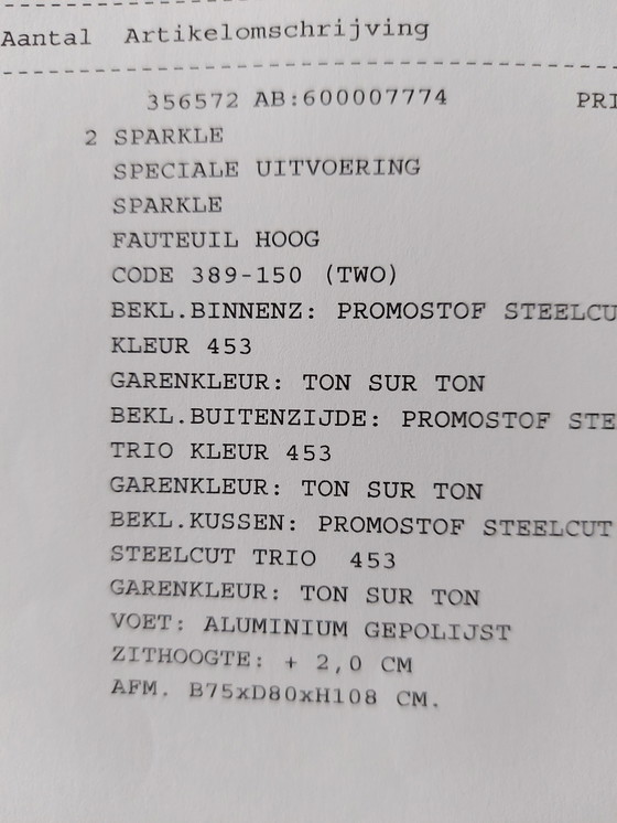 Image 1 of 2 x Leolux pod sparkle two + poggiapiedi