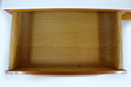 Image 1 of Modular Desks with White Glass Tops by Mojmir Pozar for Up Závody, 1960s, Set of 3