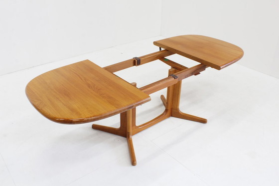 Image 1 of Tavolo da pranzo ovale allungabile vintage Glostrup in teak massello, stile danese.