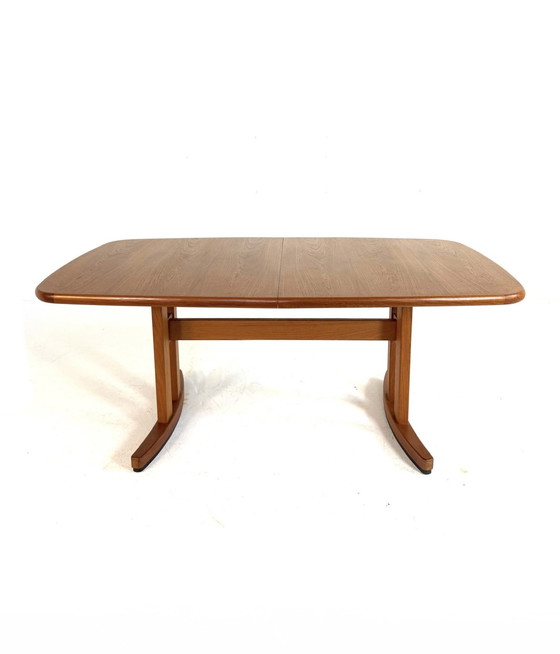 Image 1 of Tavolo da pranzo vintage XXXL estensibile in teak anni '80