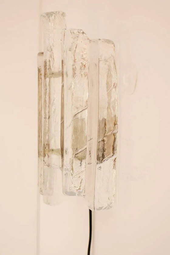 Image 1 of Deutsche Wandleuchte aus Glas von Fischer Leuchten, 1970er Jahre