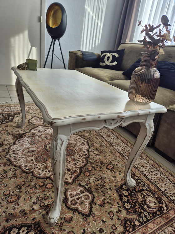 Image 1 of Queen Anne Coffee Table - Unique Shabby Chic - Matte Finish.