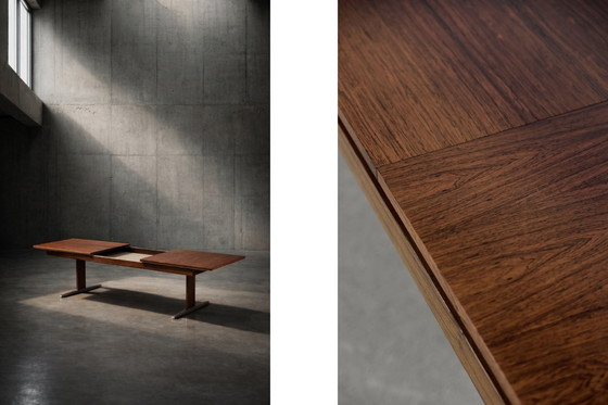 Image 1 of Vintage Mid-Century German Modern Rosewood Adjustable Console from E.M.Ü., 1960s