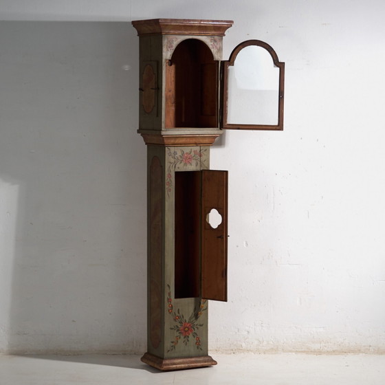 Boîtier d'horloge de parquet ancien en pin peint – Europe Centrale, circa 1850 – Pendules, Iron, Glass (photo 27 of 40)