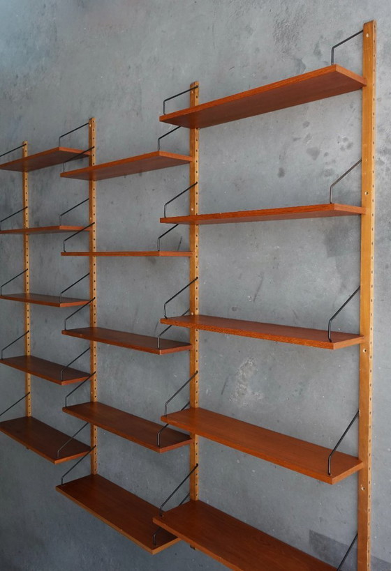 Image 1 of Estantería de pared danesa de mediados de siglo, Poul Cadovius para Cado, 1960