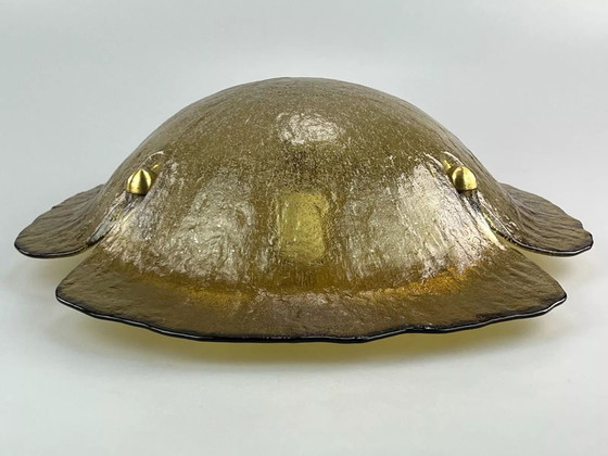 Image 1 of 60's 70's Peill & Putzler Plafonnier Verre Space Design Lampe