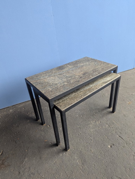 Image 1 of Set aus 2 niederländischen Satztischen - Artimeta/ Floris Fiedeldij/ 1950er Jahre