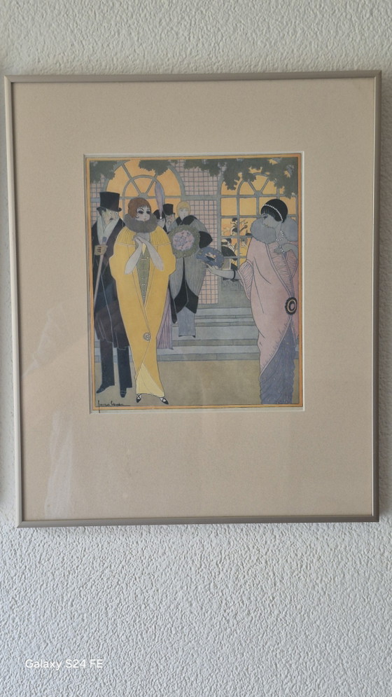 2 stampe da Femina 1900. – Litografie e stampe, Glass, Metal (photo 4 of 5)