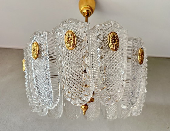 Vintage Kaiser Leuchten Hanglamp – Hanglampen, Glass, Brass (photo 11 of 16)