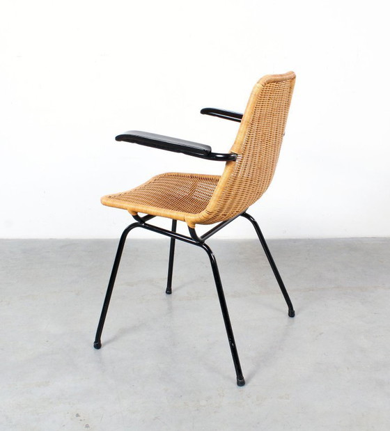 Image 1 of Rohé Noordwolde Rattan-Esszimmerstuhl mit Armlehnen