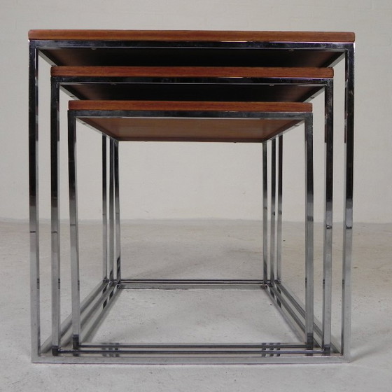 Image 1 of Set aus 3 Beistelltischen, Mini-Set, 1960er Jahre