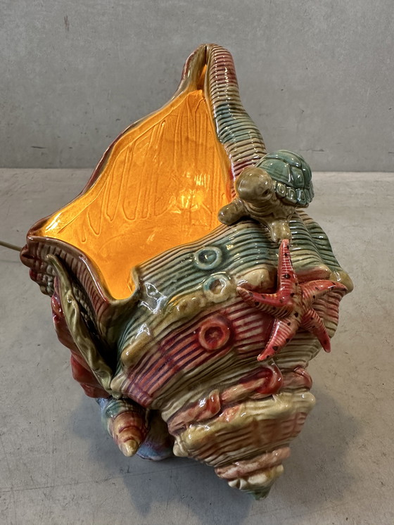 Image 1 of Vintage ‘tafereel’ lamp - keramiek