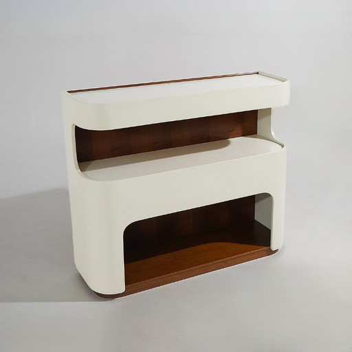 Console en bois style ère spatiale, années 1970 – Wood