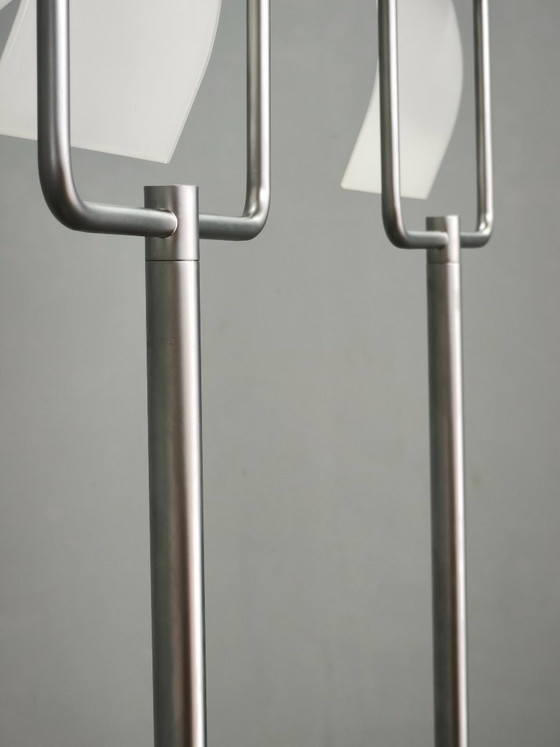 1994 ClassiCon BIA Floor Lamp by Gioia Meller Marcovicz, Germany, Floor lights, Metal, Glass, White (photo 5 of 11)