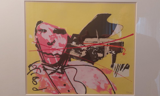 Image 1 of Gerahmtes Herman Brood Klavier