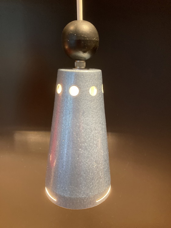 Image 1 of 3x vintage hanglampjes (jaren 60) in 3 kleuren